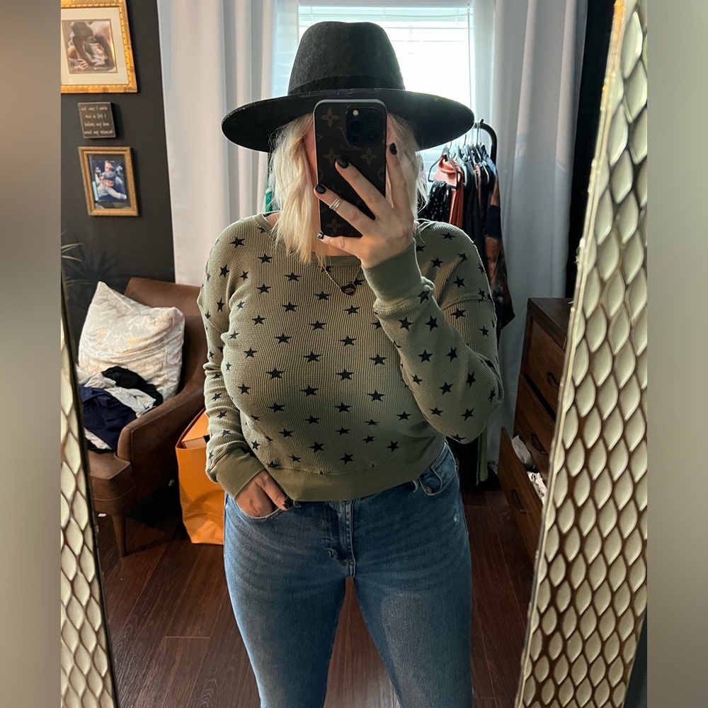 Splendid thermal crop long sleeve